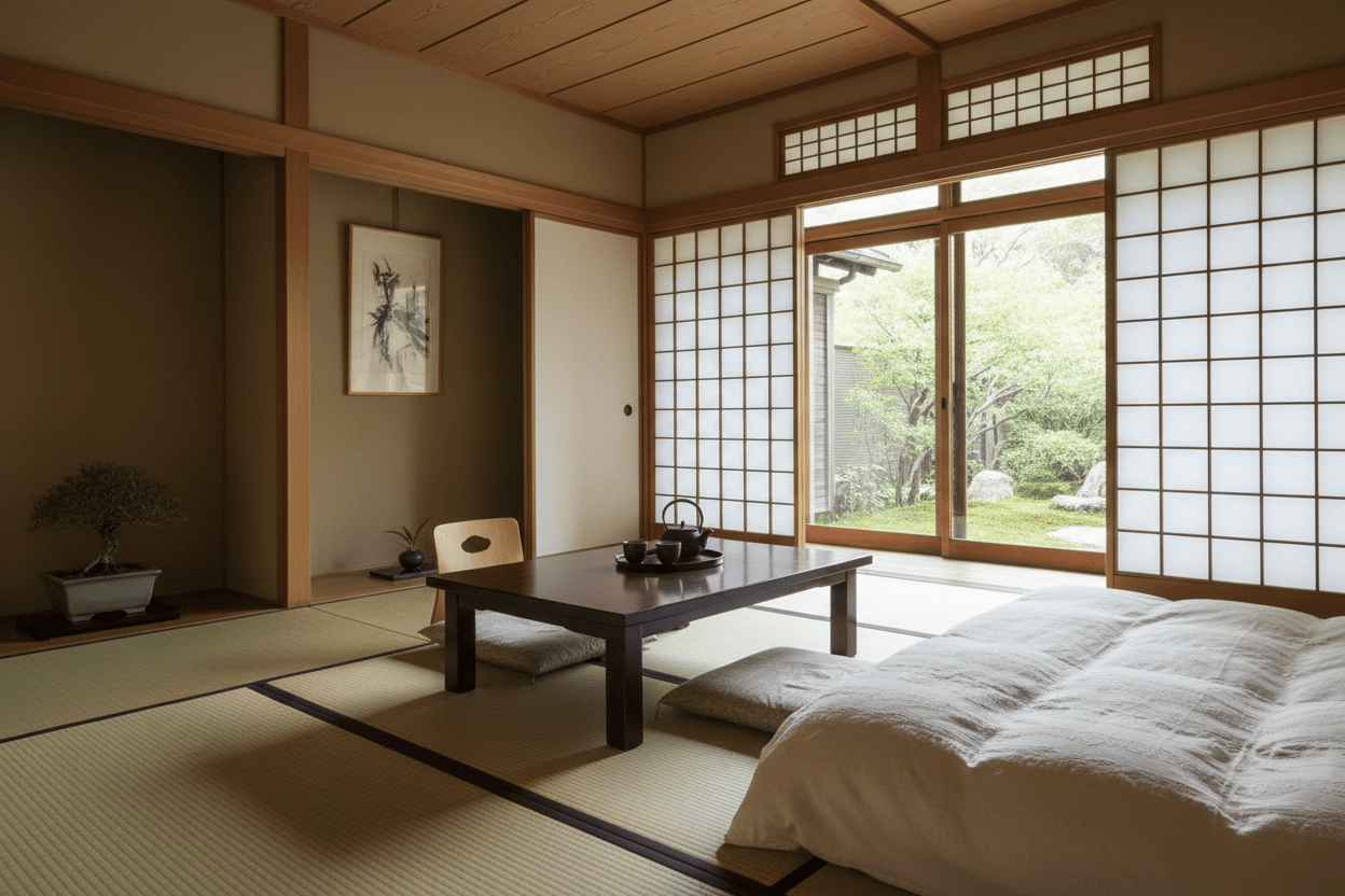 Japanese ryokan interior