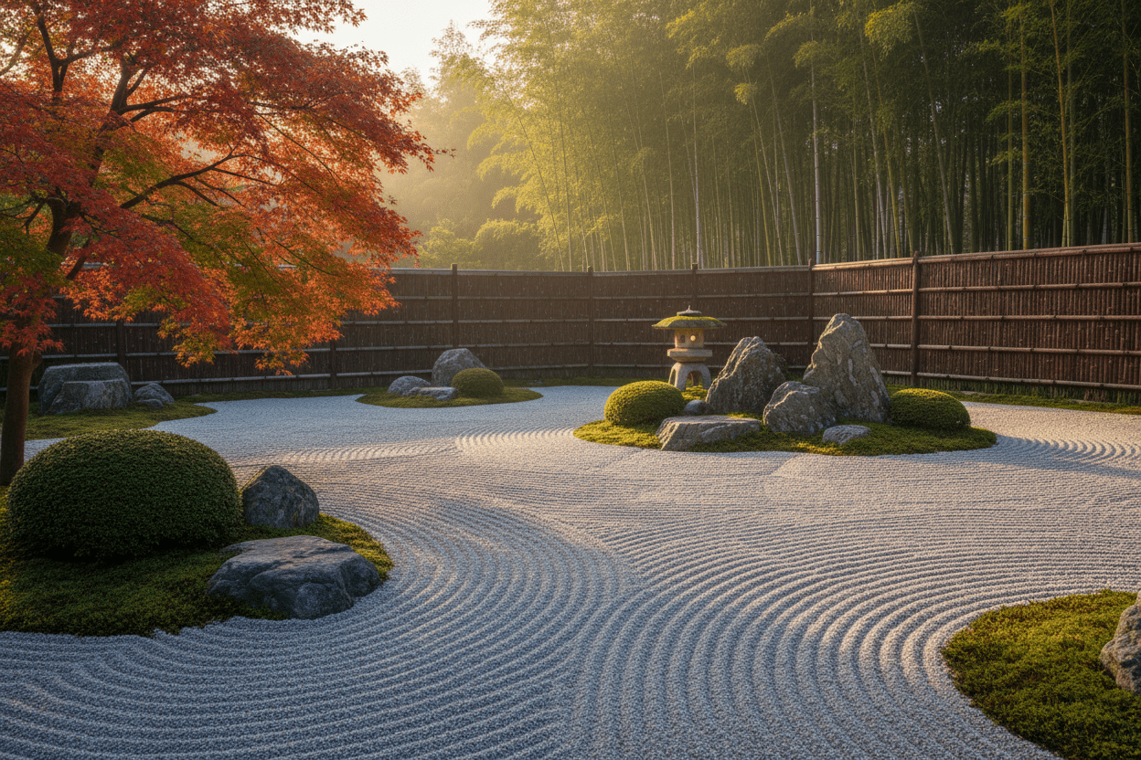 Japanese zen garden